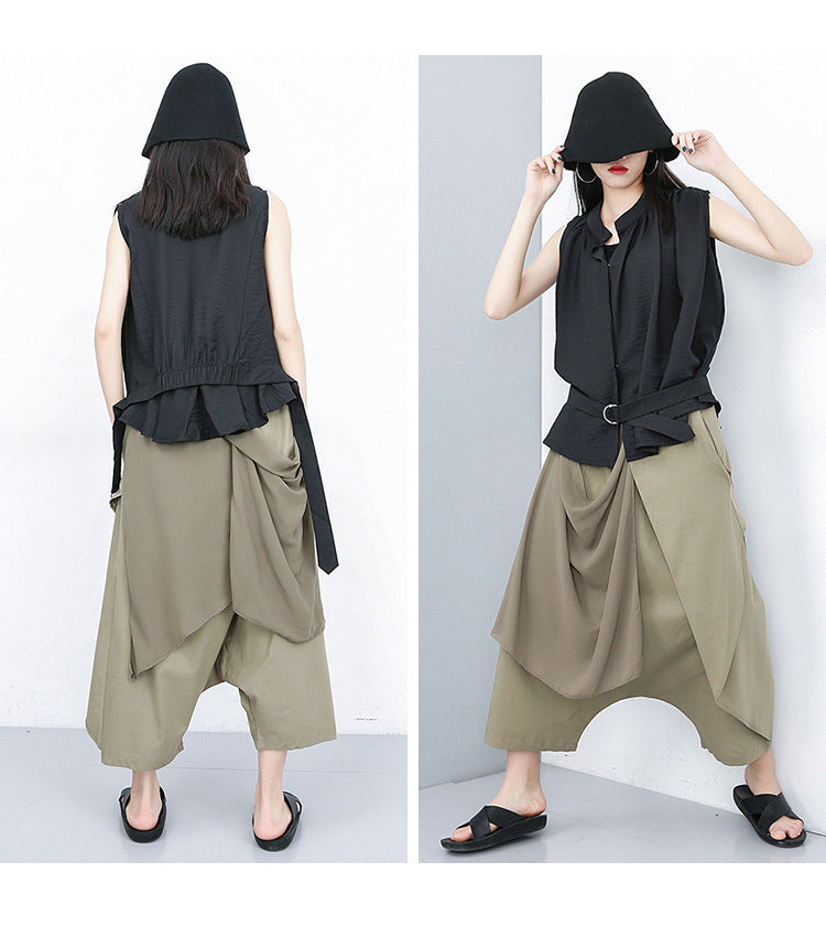 Designed Chiffon Harem Pants for Women