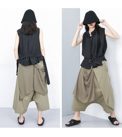 Designed Chiffon Harem Pants for Women