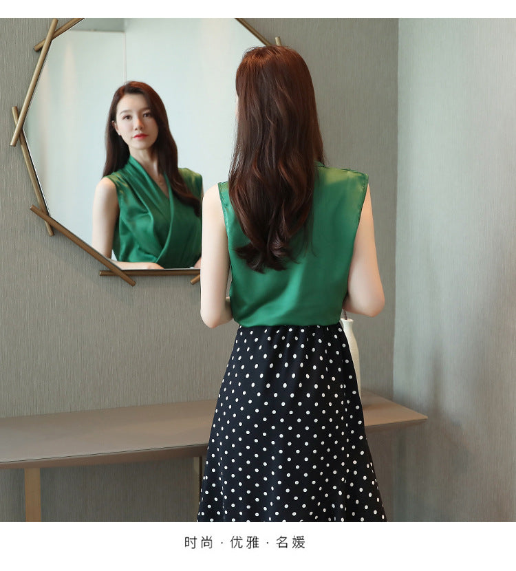 Fashion Chiffon Summer Women Sleeveless Tops