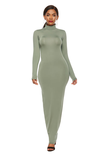 Elegant Elastic Long Sleeves Dresses