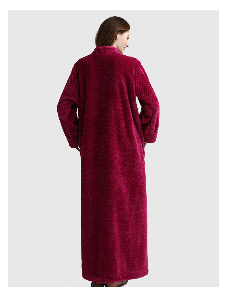 Cozy Fleece Women Sleepwear Gowns