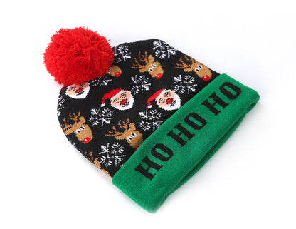Merry Christmas Knitted Colorful Hats for Kids&Adult