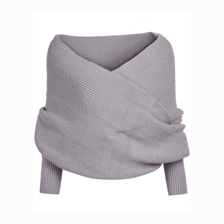 Sexy Off The Shoulder Knitting Sweter Tops-STYLEGOING