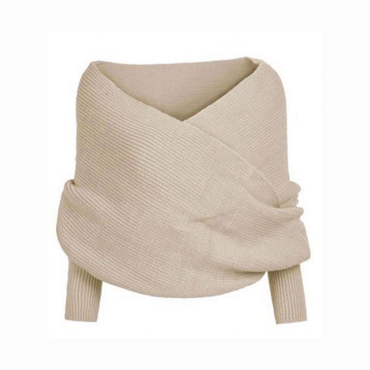 Sexy Off The Shoulder Knitting Sweter Tops-STYLEGOING