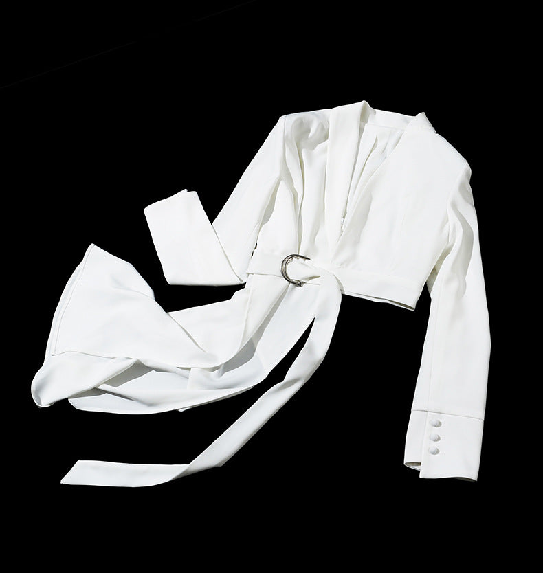 Romantic Designed Irregular Blazer Tops