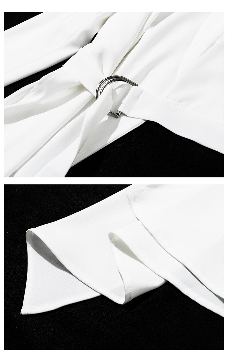 Romantic Designed Irregular Blazer Tops