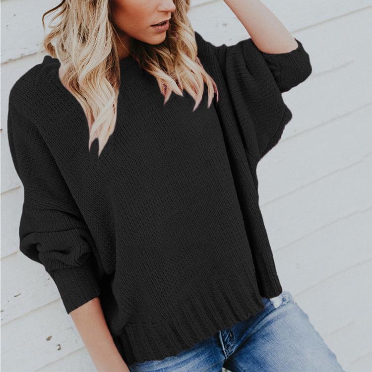 Women Backless Lace Up Sweaters-STYLEGOING