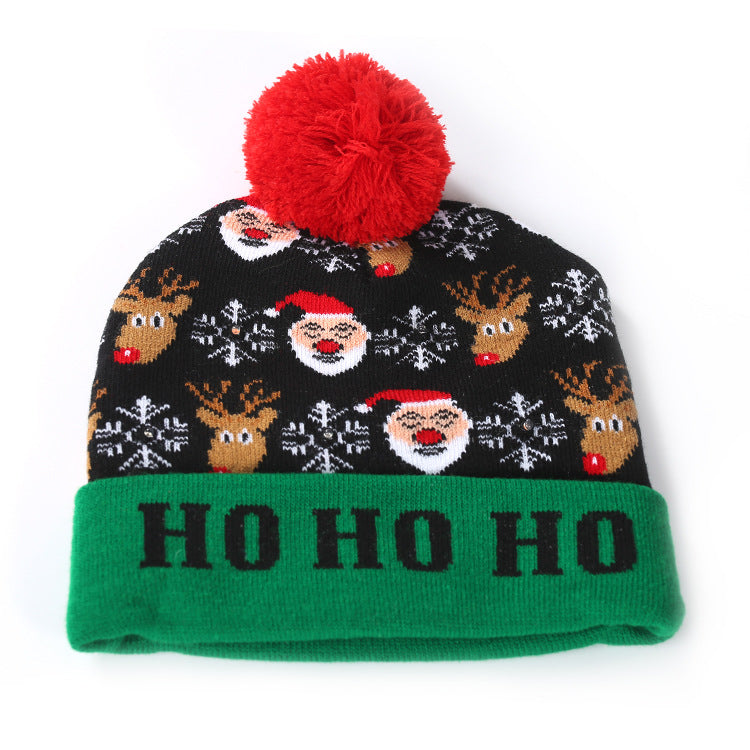 Merry Christmas Knitted Colorful Hats for Kids&Adult