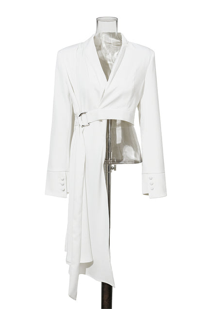 Romantic Designed Irregular Blazer Tops