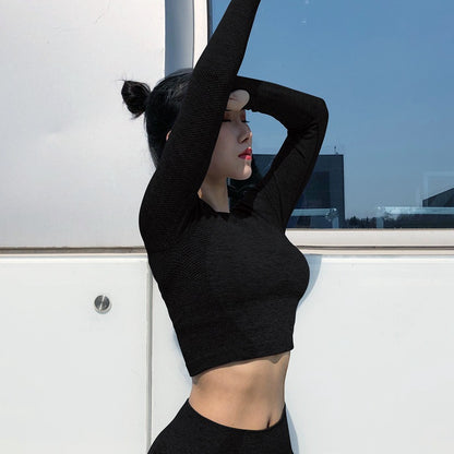Women Long Sleeves Sporting Yoga Tops&leggings