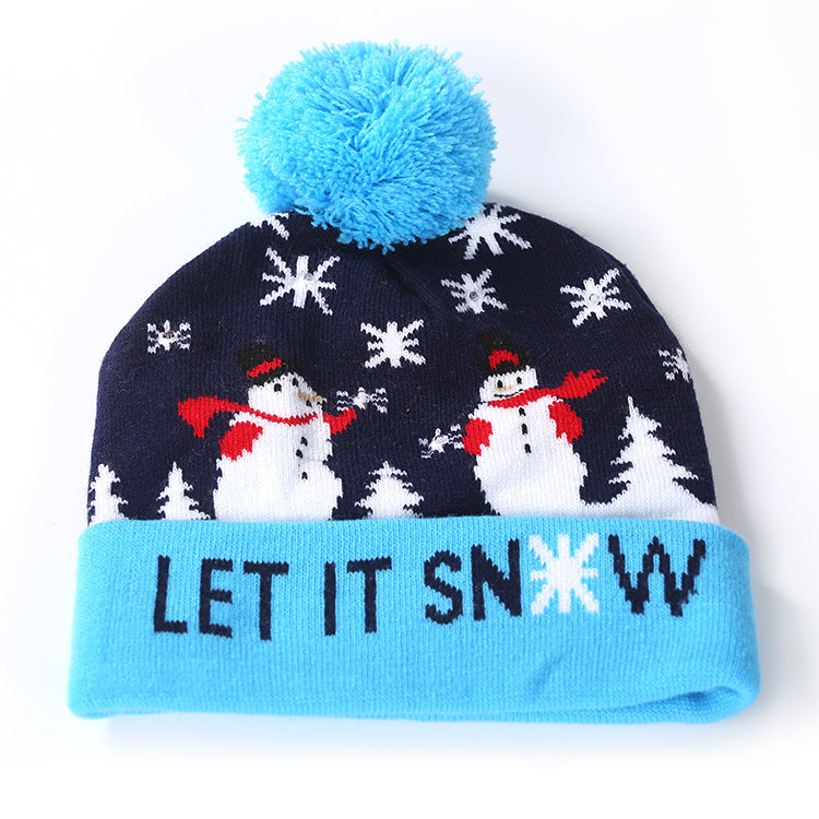 Merry Christmas Knitted Colorful Hats for Kids&Adult