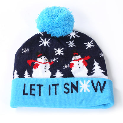 Merry Christmas Knitted Colorful Hats for Kids&Adult