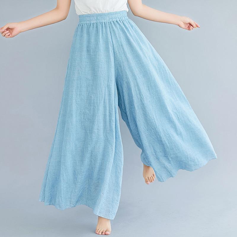 Women Summer Linen Loose Pants-STYLEGOING