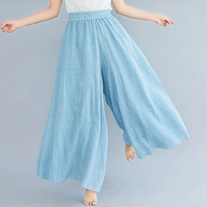Women Summer Linen Loose Pants-STYLEGOING