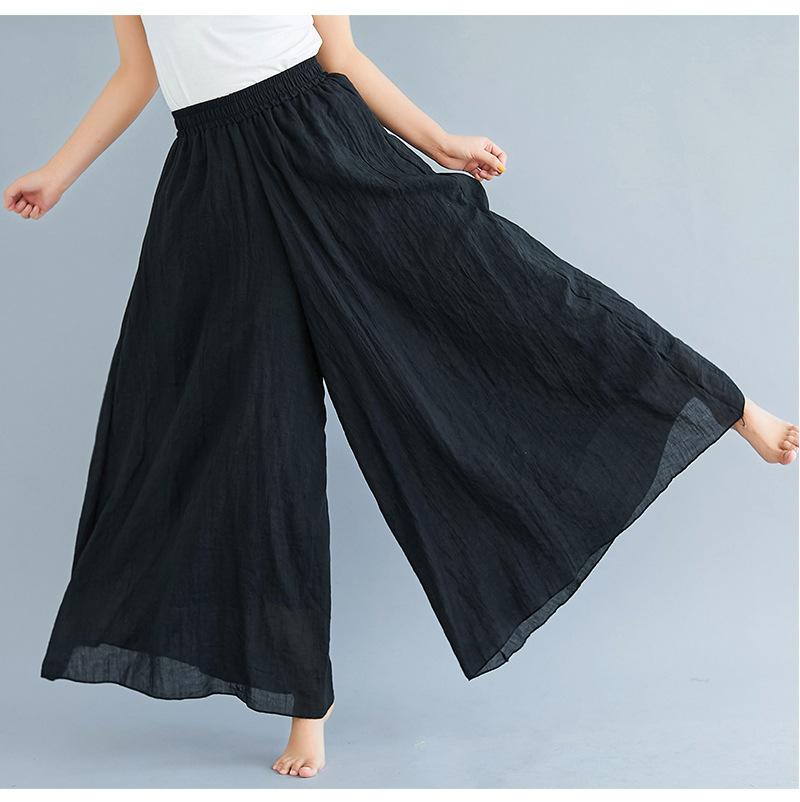 Women Summer Linen Loose Pants-STYLEGOING