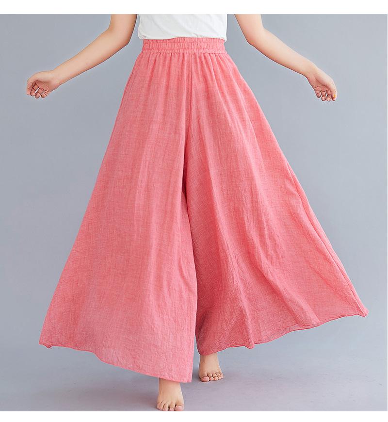 Women Summer Linen Loose Pants-STYLEGOING