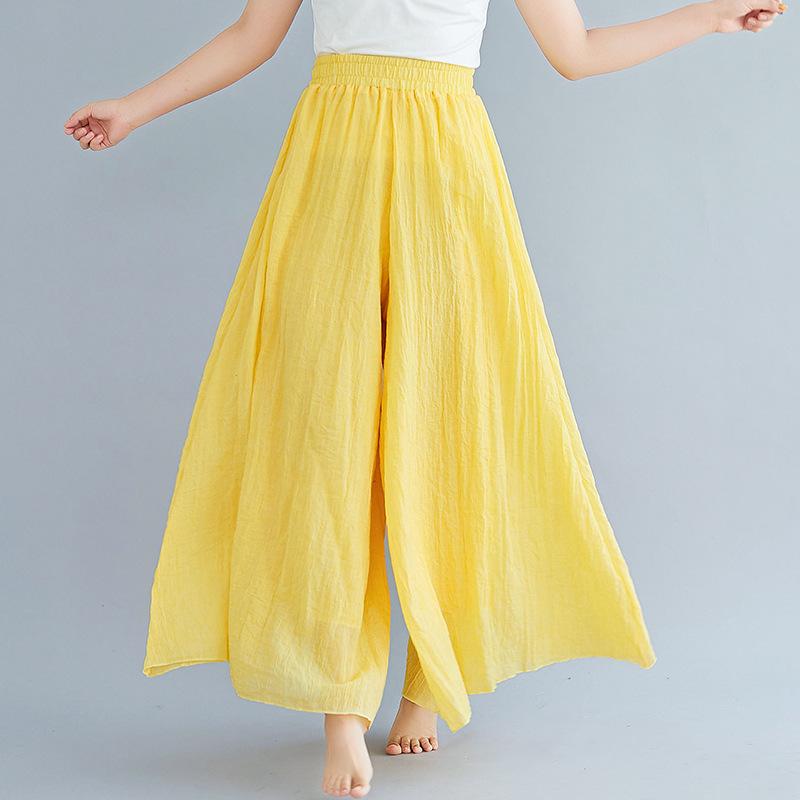 Women Summer Linen Loose Pants-STYLEGOING