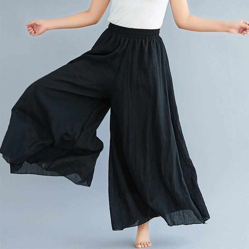 Women Summer Linen Loose Pants-STYLEGOING