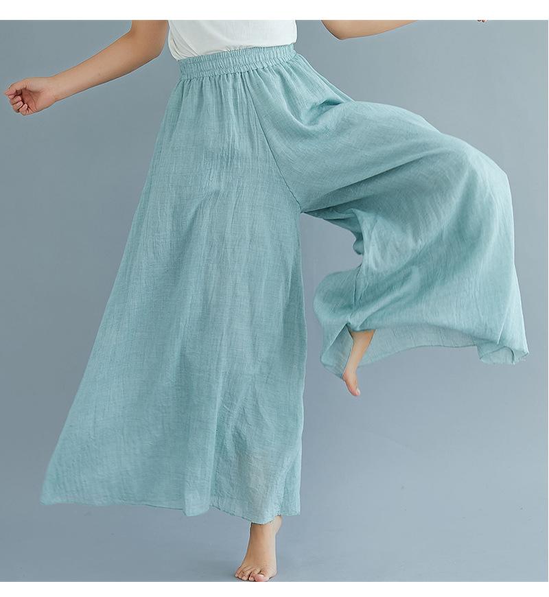 Women Summer Linen Loose Pants-STYLEGOING