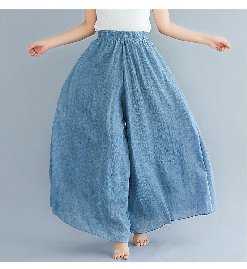 Women Summer Linen Loose Pants-STYLEGOING