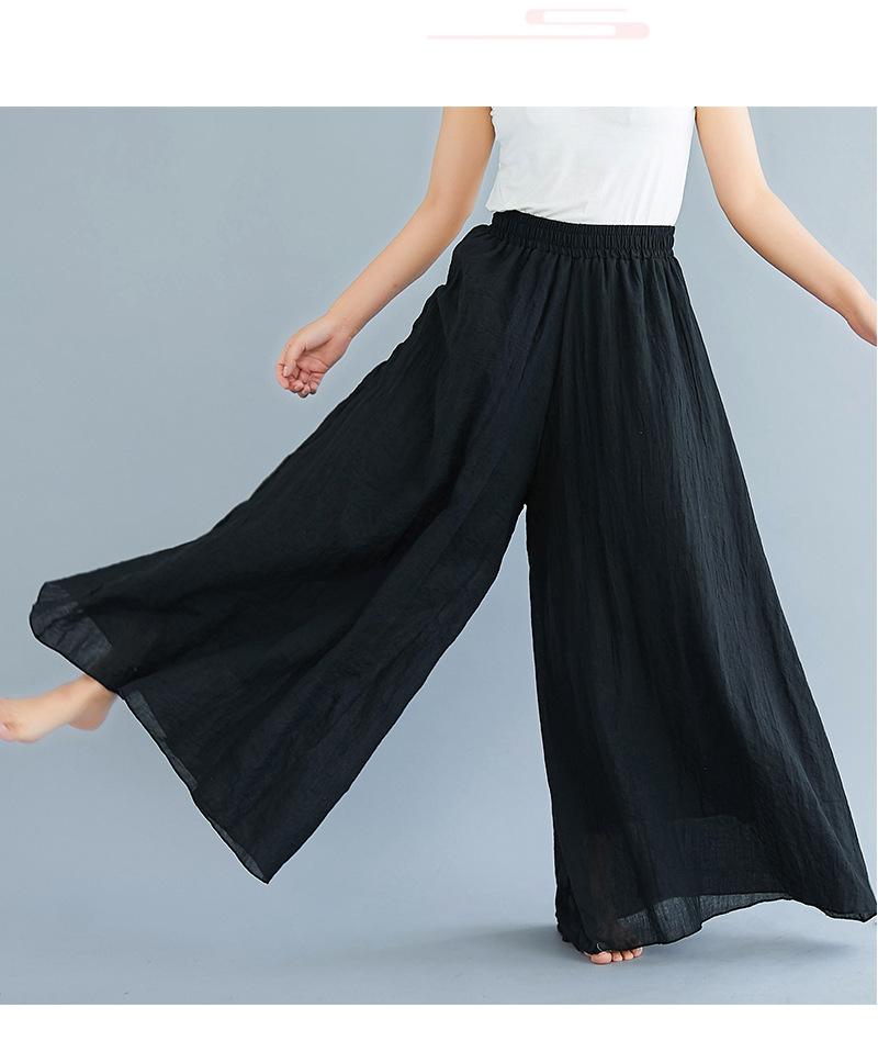 Women Summer Linen Loose Pants-STYLEGOING