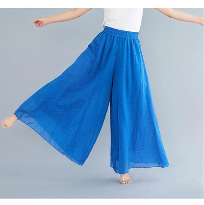 Women Summer Linen Loose Pants-STYLEGOING