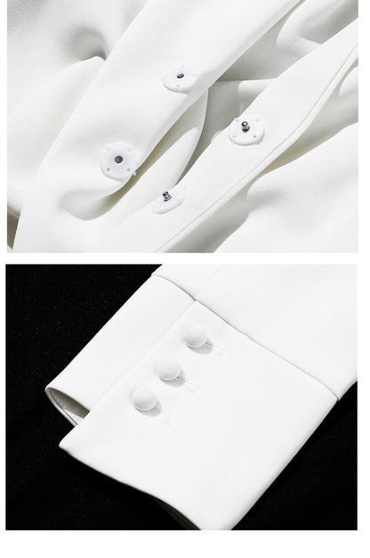 Romantic Designed Irregular Blazer Tops
