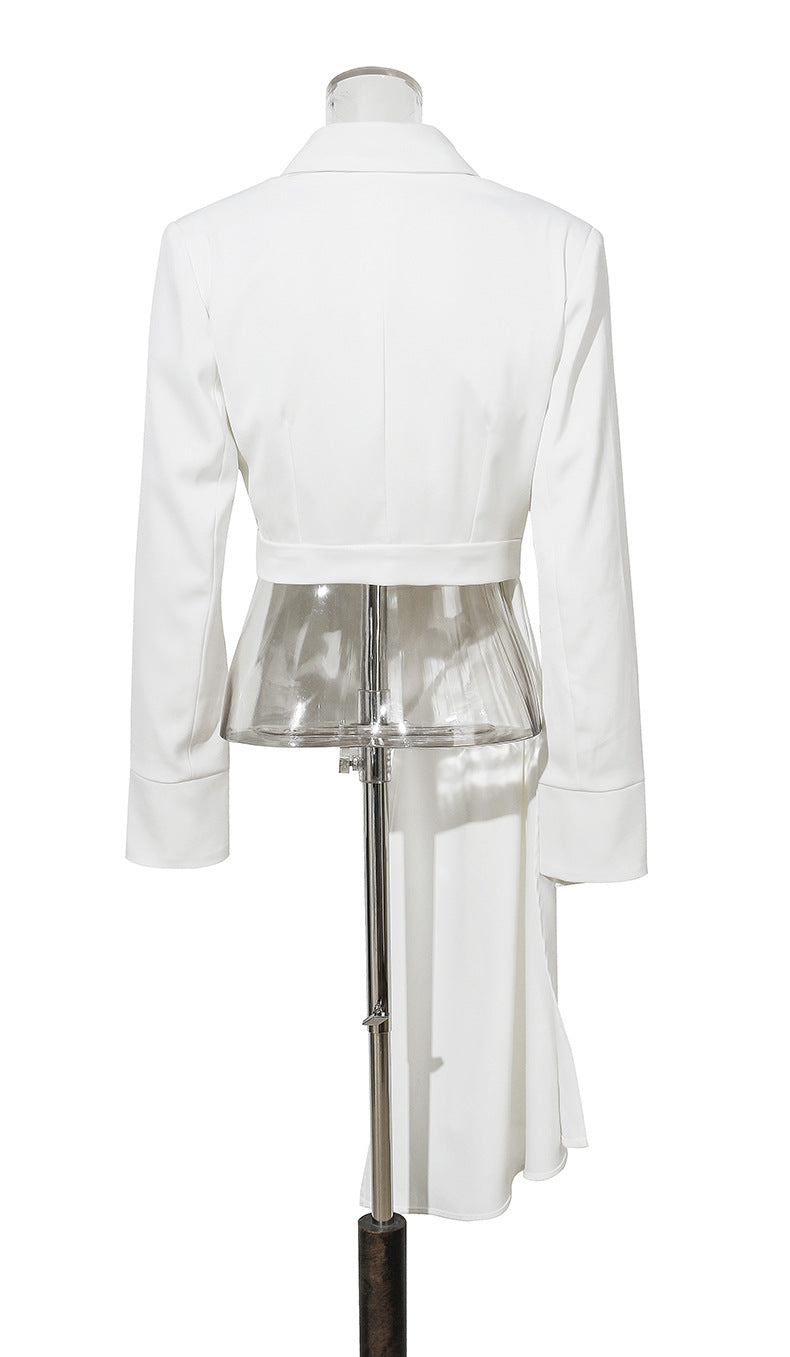 Romantic Designed Irregular Blazer Tops