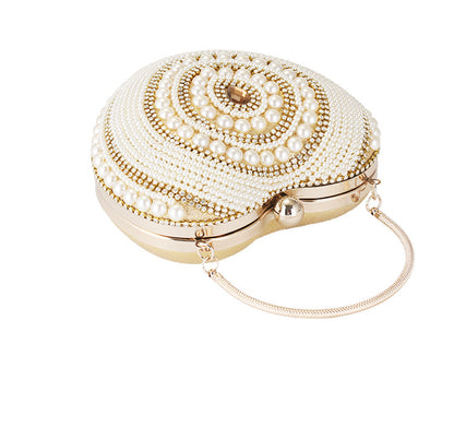 Women Sweetheart Design Beaded Evening Party Bags