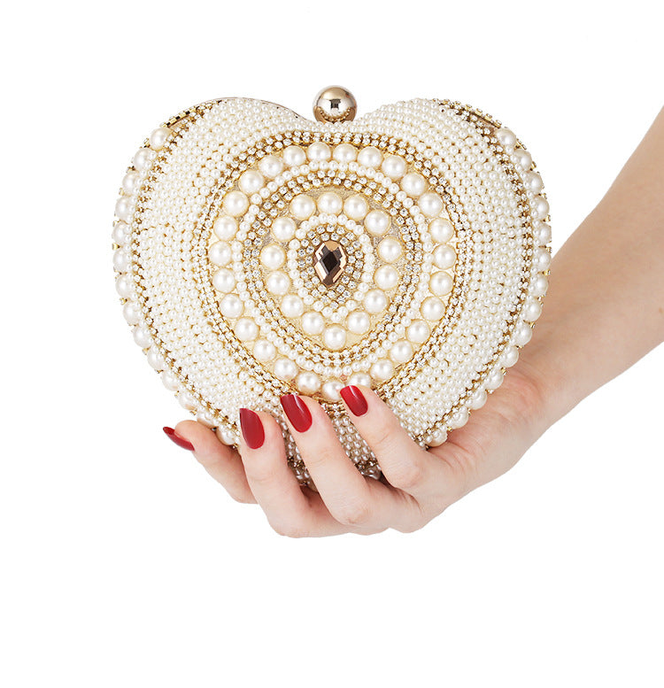 Women Sweetheart Design Beaded Evening Party Bags