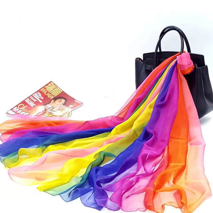 Rainbow Color See Through Summer Beach Towel