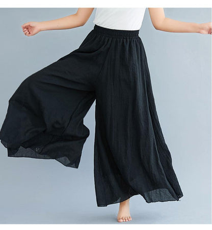 Women Summer Linen Loose Pants-STYLEGOING