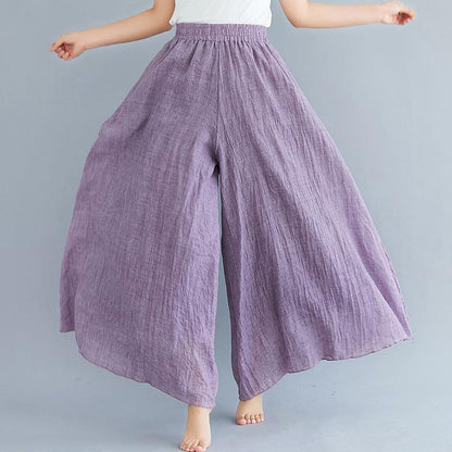 Women Summer Linen Loose Pants-STYLEGOING