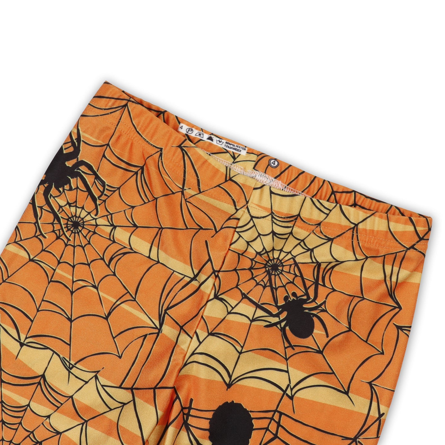 Halloween Pumpkin/Human Skeleton Print Elastic Leggings