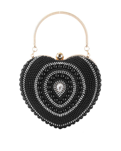Women Sweetheart Design Beaded Evening Party Bags