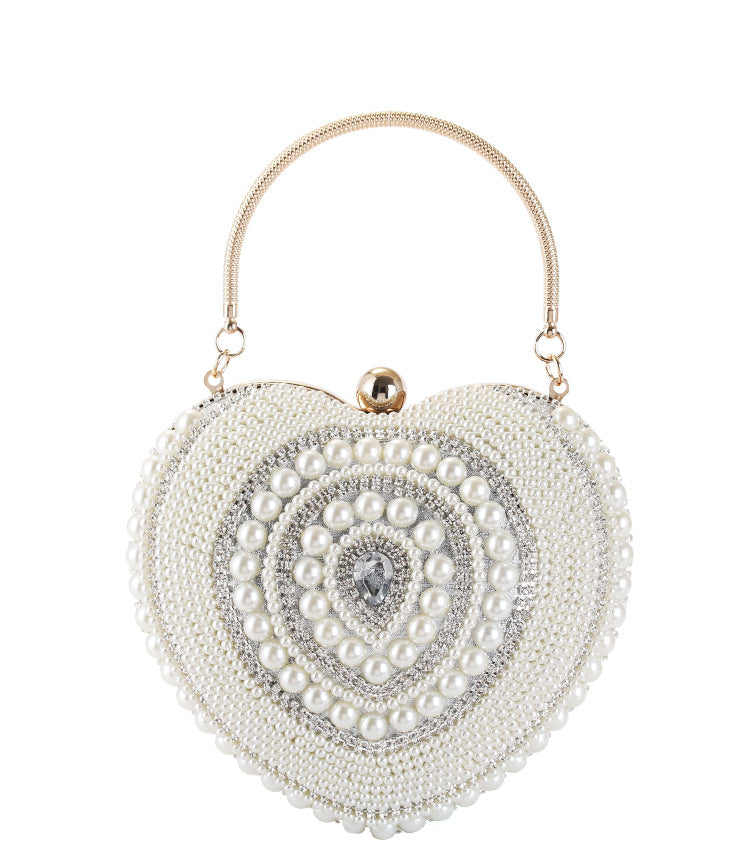 Women Sweetheart Design Beaded Evening Party Bags