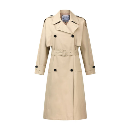 Elegant Fall Women Windbreak Long Overcoats