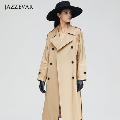 Elegant Fall Women Windbreak Long Overcoats