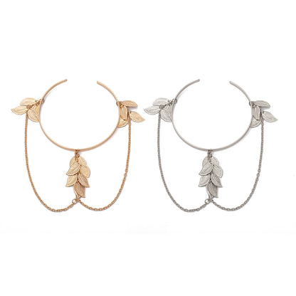 Fashion U Shape Leaf Designed Adjustable Arm Chains