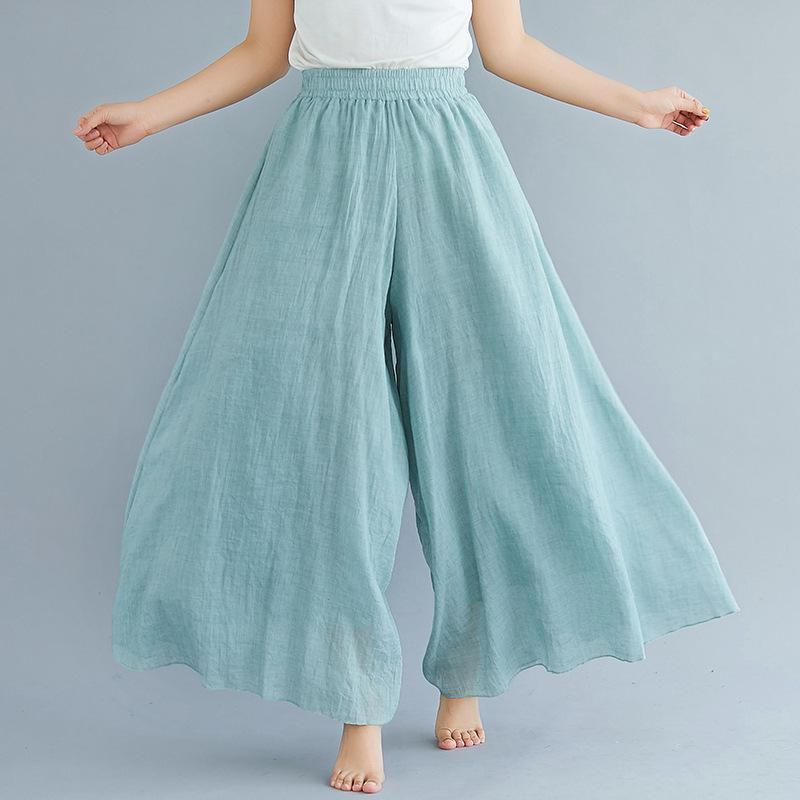 Women Summer Linen Loose Pants-STYLEGOING