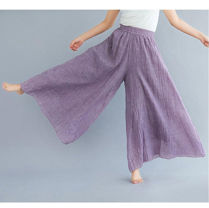 Women Summer Linen Loose Pants-STYLEGOING
