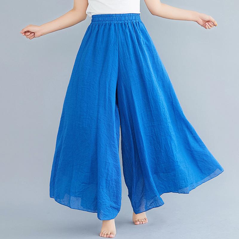 Women Summer Linen Loose Pants-STYLEGOING