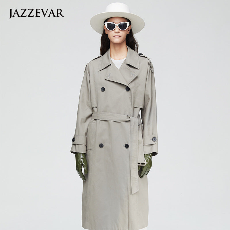 Elegant Fall Women Windbreak Long Overcoats
