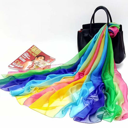 Rainbow Color See Through Summer Beach Towel
