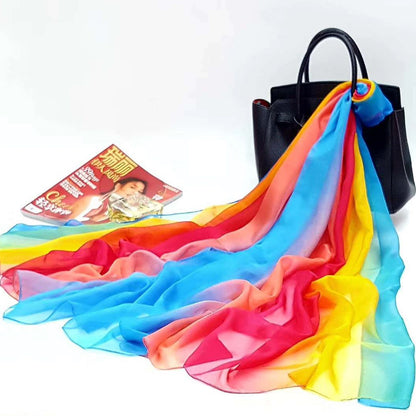 Rainbow Color See Through Summer Beach Towel