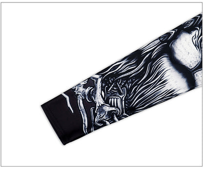 3D Human Skeleton Print Halloween Yoga Leggings for Women