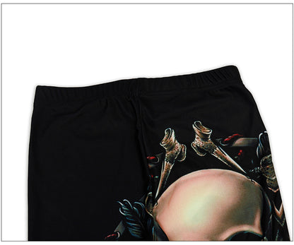 3D Human Skeleton Halloween Leggings for Women