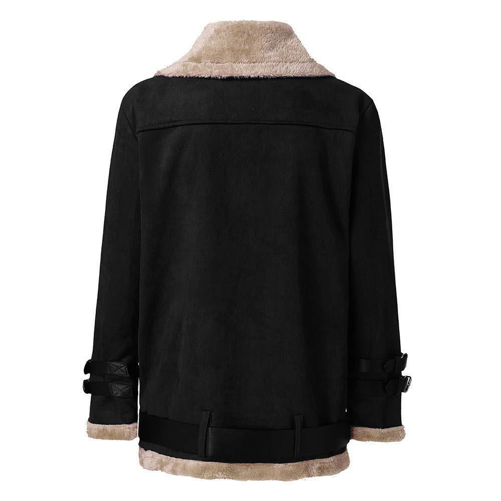 Women Winter Motocycle Wool Overcoat-STYLEGOING