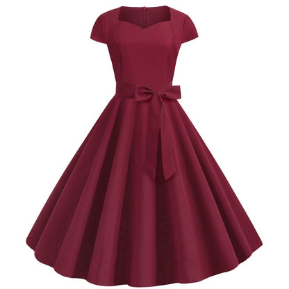Sexy Sweetheart Vintage Belt Dresses-STYLEGOING