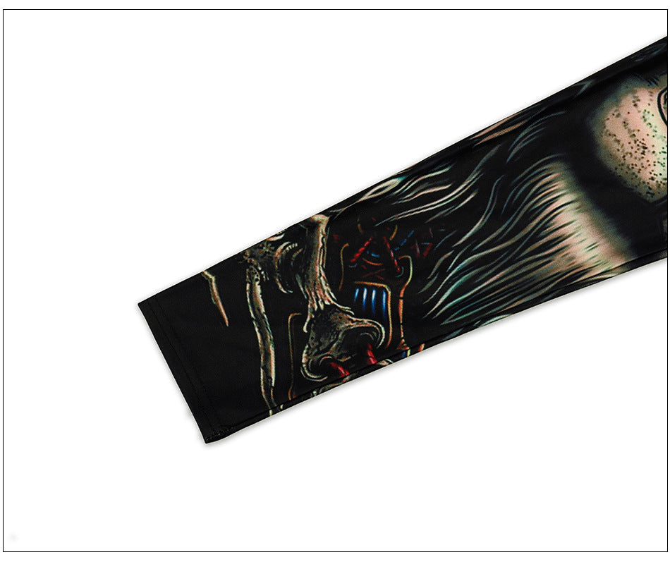 3D Human Skeleton Halloween Leggings for Women